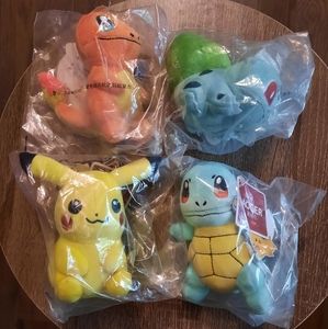 Set of 4 - Aoger Pokémon Plush